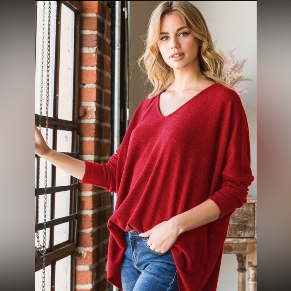 NWT - Heimish Long Sleeve VNeck Top - Size 1XL